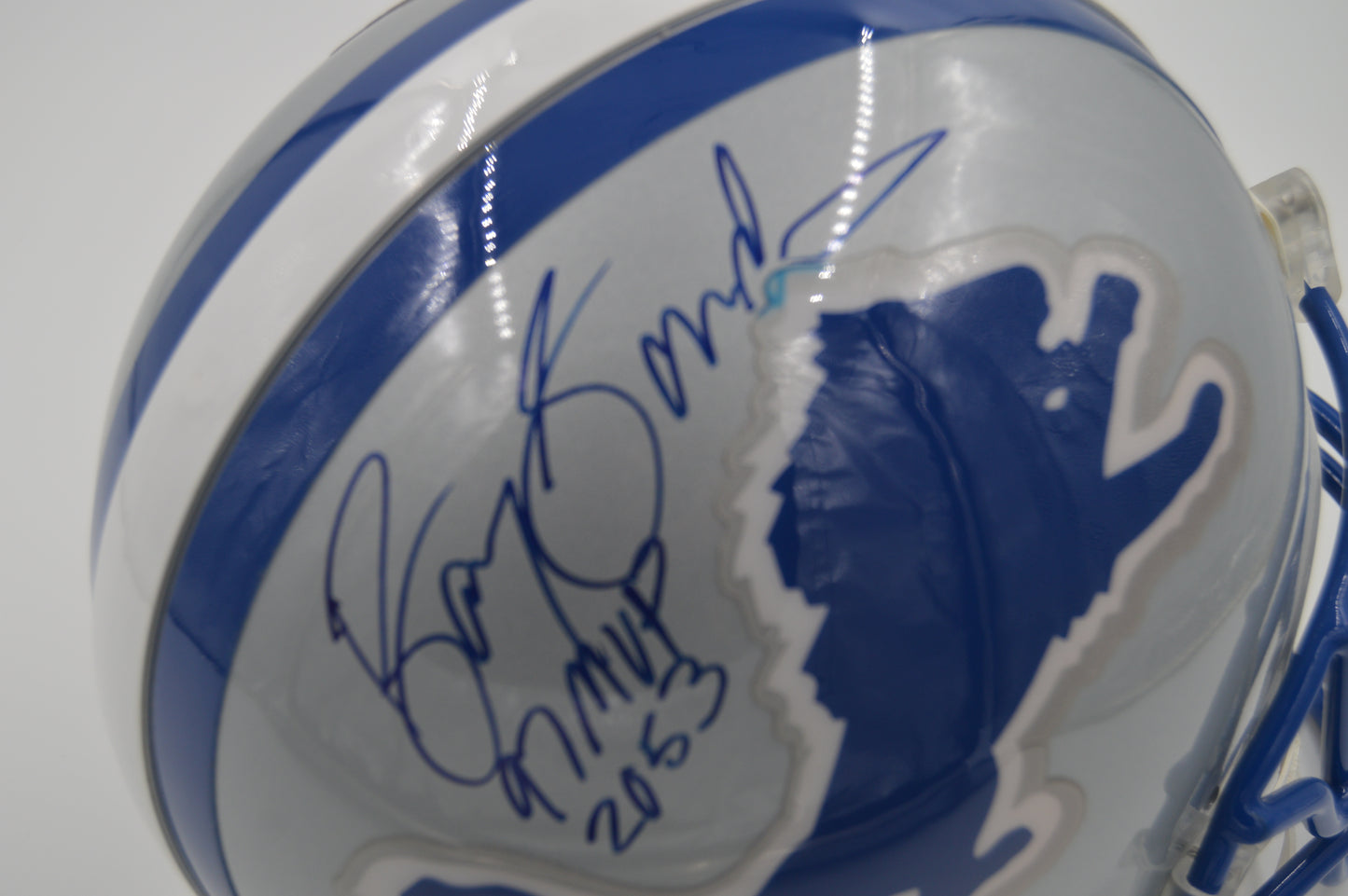 Barry Sanders Full Size Helmet - Autographed