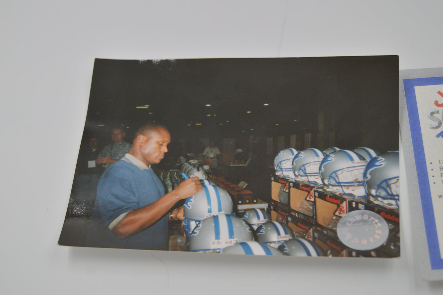 Barry Sanders Full Size Helmet - Autographed