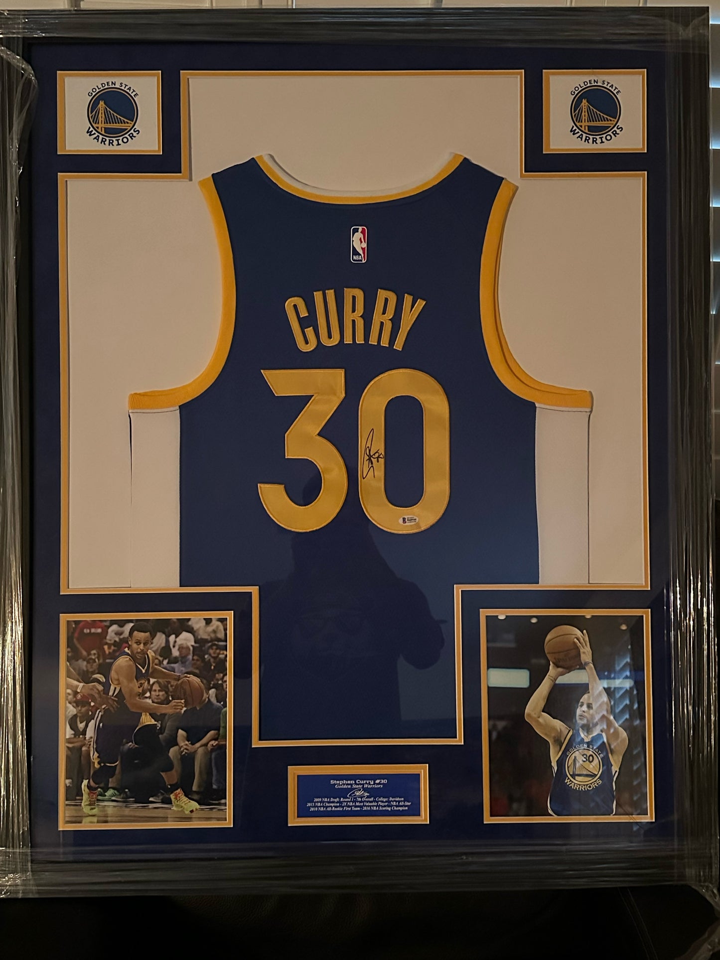 Stephen Curry Official NBA Jersey Signed with Beckett COA